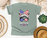 Party In The USA Grey graphic tee in Bay
