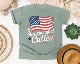 Star Spangled Cutie White 4 graphic tee in Bay