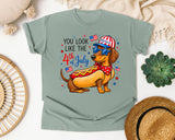You Look Like The 4th Of July Brown graphic tee in Bay