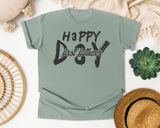 Happy First Father's Day Grey graphic tee in Bay