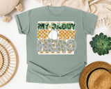 My Daddy Is My Hero White graphic tee in Bay