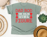 Dad Bod You Mean Father Figure Pink 2 graphic tee in Bay