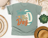 Tackle The Day graphic tee in Bay