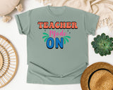 Teacher Mode On Bold graphic tee in Bay