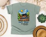 Dad's Rules Eat Grill Chill Nap Repeat Grey graphic tee in Bay