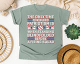 Blind Patriotism graphic tee in Bay