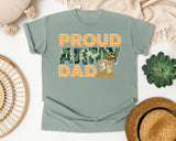 Proud Army Dad graphic tee in Bay