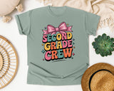 Second Grade Crew graphic tee in Bay