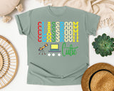Classroom Cutie Stacked graphic tee in Bay
