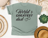 World's Greatest Dad Grey graphic tee in Bay