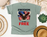 Freedom Is Not Free Black 2 graphic tee in Bay