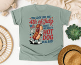 You Look Like The 4th Of July Grey graphic tee in Bay