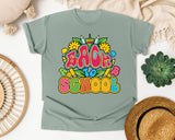 Back To School Bright graphic tee in Bay