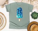 Blue Star Popsicle graphic tee in Bay