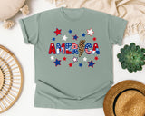 America Grey graphic tee in Bay