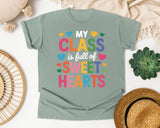 My Class Is Full Of Sweethearts graphic tee in Bay