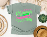 Believer Motivator Innovator Educator graphic tee in Bay