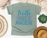 Tenth Grade Is Magical graphic tee in Bay