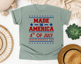 Made In America 4th Of July graphic tee in Bay