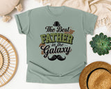 The Best Father In The Galaxy graphic tee in Bay