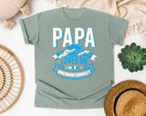 Papa The Only Man Who Loves Me Unconditionally White graphic tee in Bay