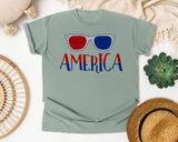 America Grey 4 graphic tee in Bay