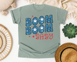 Boom Boom Baby graphic tee in Bay