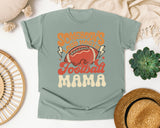 Somebodys Loud Mouth Football Mama graphic tee in Bay