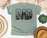 Dad Outdoors Scene graphic tee in Bay