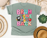 Bruh We Back Pencil graphic tee in Bay