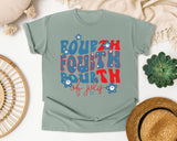 Fourth Of July graphic tee in Bay