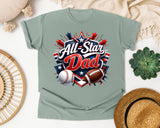 All Star Dad graphic tee in Bay