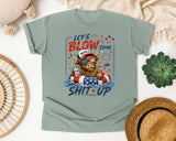 Let's Blow Some Merica Up graphic tee in Bay
