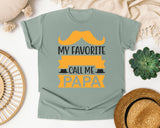 My Favorite People Call Me Papa White 2 graphic tee in Bay