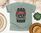 Dad Level Expert Multitasking Black graphic tee in Bay