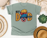 Best Dad Ever Brown graphic tee in Bay