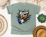 Rockin Dad graphic tee in Bay