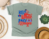Red White And Boujee graphic tee in Bay