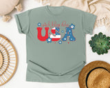 God Bless The USA Red graphic tee in Bay