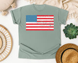 American Flag graphic tee in Bay