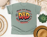 Strong Funny Protector Dad graphic tee in Bay