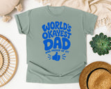 World's Okayest Dad And Proud Of It Blue graphic tee in Bay