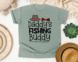 Daddy's Fishing Buddy graphic tee in Bay