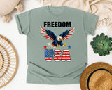 Freedom USA Grey graphic tee in Bay