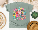 Welcome Back To School Bow graphic tee in Bay