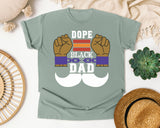 Dope Black Dad White graphic tee in Bay