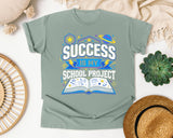 Success Is My School Project graphic tee in Bay