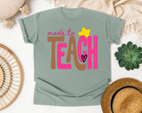 Made To Teach graphic tee in Bay