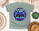 Level Up Dad graphic tee in Bay