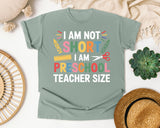 I Am Not Short I Am Preschool Teacher Size graphic tee in Bay